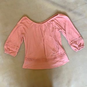 Pink Long Sleeve Top